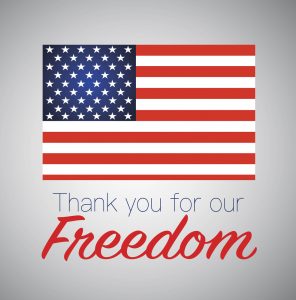 Thank you for freedom.