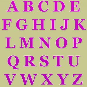Fun and creative color alphabet with all the letters