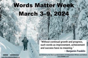 Words Matter Week March 3-9., 2024